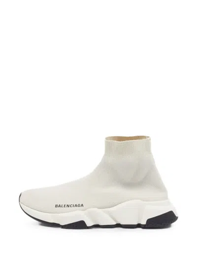 Pre-owned Balenciaga Speed Slip-on Sneakers In White