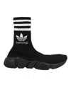 Balenciaga Speed Lt Leather Sneaker B In Black