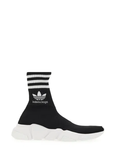 Balenciaga Speed Sneaker In Technical Fabric In Black