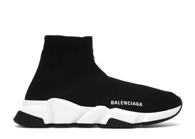 Pre-owned Balenciaga Speed Sneaker White Sole (women's) Sneakers In Black