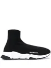 Balenciaga Speed 2.0 Logo-print Glittered Stretch-knit High-top Sneakers