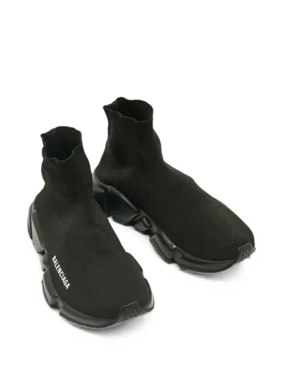 Pre-owned Balenciaga Speed Sneakers In Black