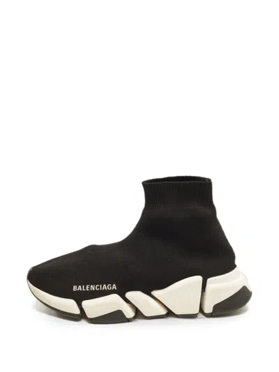 Pre-owned Balenciaga Speed Sneakers In Black
