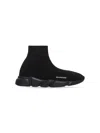 Balenciaga Black Sneakers For Kids In Black