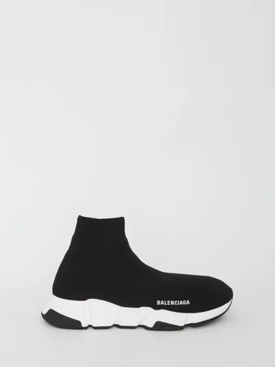 Balenciaga Speed Recycled Knit Sneaker In Black