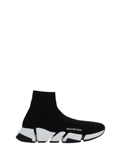 Balenciaga Men Speed Sneakers In Multicolor