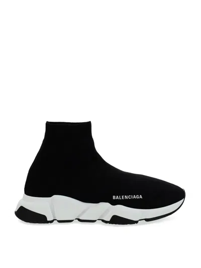 Balenciaga Speed Recycled Knit Sneaker In Black