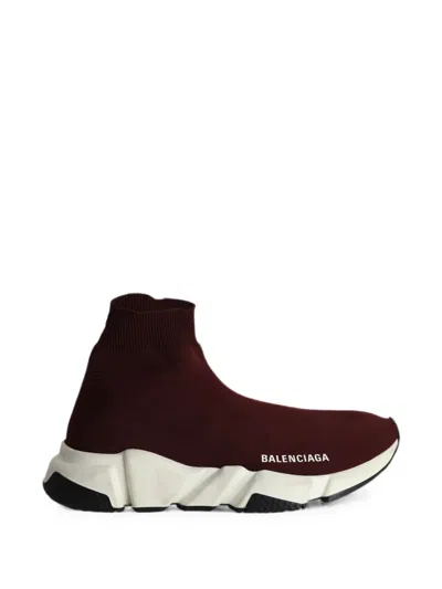 Pre-owned Balenciaga Speed Sneakers In Brown