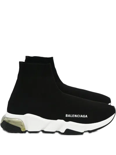 Pre-owned Balenciaga Speed Sock-style Sneakers In Black