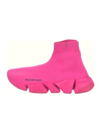 Pre-owned Balenciaga Speed Trainer 2.0 Sock Sneakers In Pink