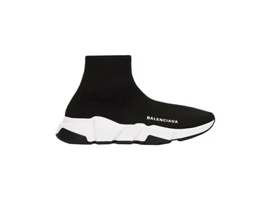 Pre-owned Balenciaga Speed Trainer 2019 (women's) Sneakers In Black/white In Multi