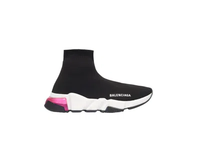 Pre-owned Balenciaga Speed Trainer Clearsole Pink (women's) Sneakers In Black