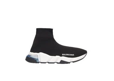 Pre-owned Balenciaga Speed Trainer Clearsole (women's) Sneakers In Black