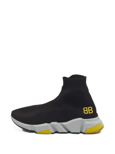 Pre-owned Balenciaga Speed Trainer Sneakers In Black