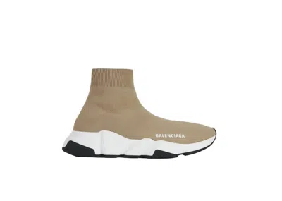 Pre-owned Balenciaga Speed (women's) Sneakers In Beige