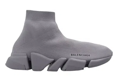Pre-owned Balenciaga Speed (women's) Sneakers In Grey