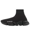 Balenciaga High-top Sneakers With Sock-like Silhouette And Chunky Sole In Black