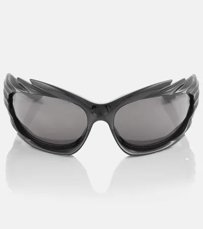 BALENCIAGA SPIKE RECTANGULAR SUNGLASSES