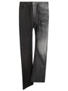 Balenciaga Men's Fifty-fifty Jeans | Size Medium | 793766 In Black