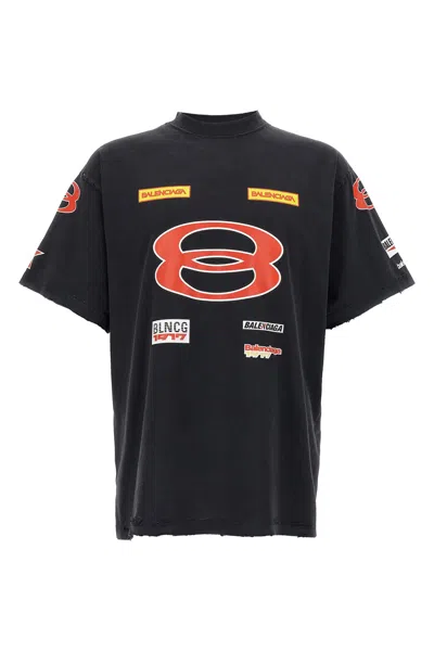 BALENCIAGA BALENCIAGA 'SPONSOR LOGOS OVERSIZE' T-SHIRT