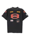 Balenciaga Black Crewneck Logo Oversize T-shirt