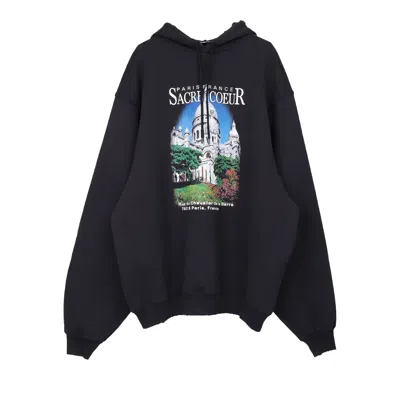 Pre-owned Balenciaga Sport Hoodie 'black'