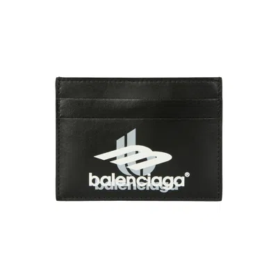 Pre-owned Balenciaga Sport Logo Card Holder 'black/white' | Men's Size Onesize