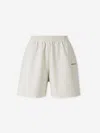 Balenciaga Sports Bermuda Shorts In White
