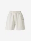Balenciaga Sports Bermuda Shorts In White