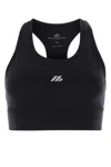 Balenciaga Black Activewear Sleeveless Top In Matt Nylon Blend In Black