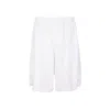 Balenciaga Sporty B Loose Sports Shorts In White