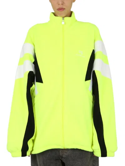 Balenciaga Sporty B Cosy Tracksuit Jacket In Green