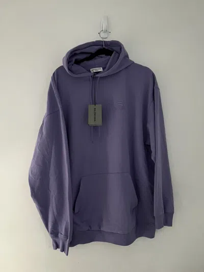 Pre-owned Balenciaga Sporty B Hoodie In Purple