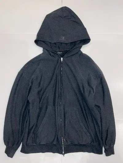 Pre-owned Balenciaga Sporty B Medium Fit Zip Up In Black