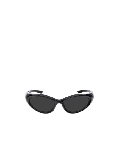 Balenciaga Sporty B Round Af Sunglasses In Black