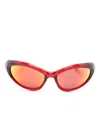 Balenciaga Sporty B Sunglasses In Rot