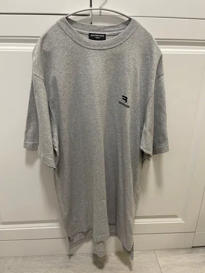 Pre-owned Balenciaga Sporty B T-shirt Grey