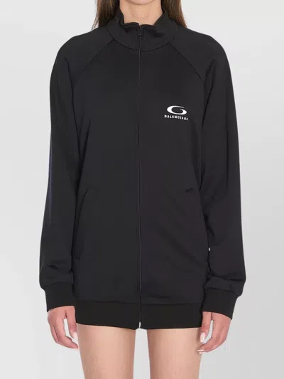 Balenciaga Sporty Dress Featuring Cut-out Detail In Black
