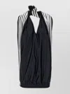 Balenciaga Sporty Dress With Elastic Hem And Halter Neck In Black
