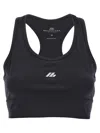 Balenciaga Sporty Reflective Logo Top Tops Black