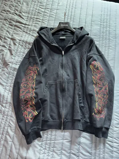 【国内即発】BALENCIAGA Offshore ジップアップ パーカー BALENCIAGA】OFFSHORE FIT ミディアム ジップパーカー