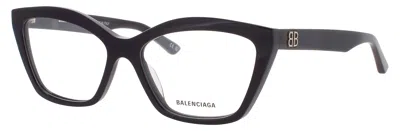 Balenciaga Square Acetate Eyeglasses 55mm In Metallic