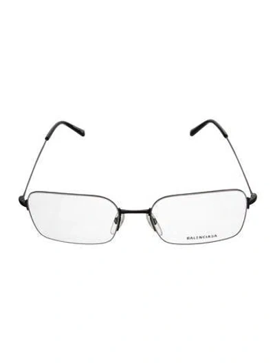 Pre-owned Balenciaga Square Eyeglasses In Black