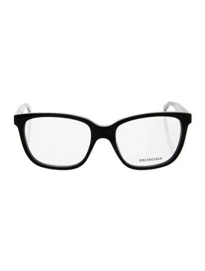 Pre-owned Balenciaga Square Eyeglasses In Black