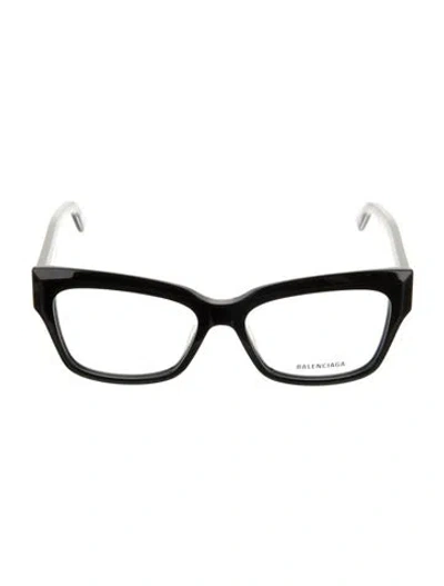 Pre-owned Balenciaga Square Eyeglasses In Black