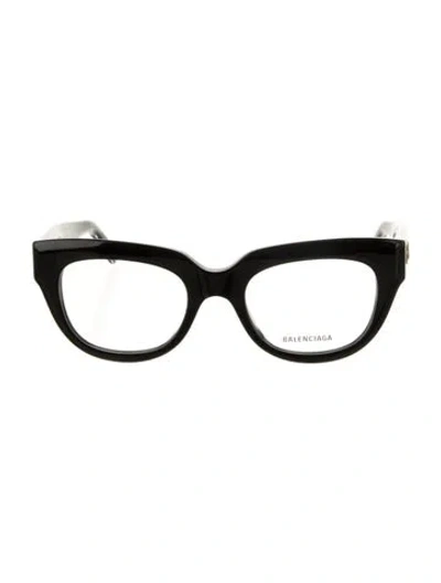 Pre-owned Balenciaga Square Eyeglasses In Black