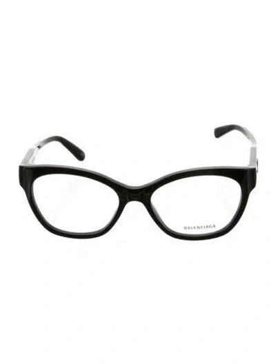 Pre-owned Balenciaga Square Eyeglasses In Black