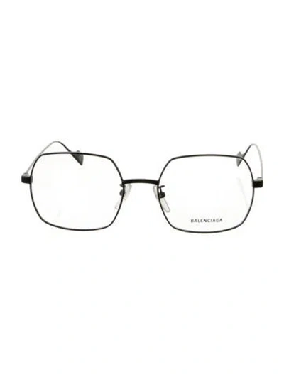 Pre-owned Balenciaga Square Eyeglasses In Black