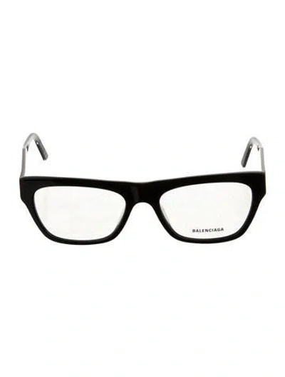 Pre-owned Balenciaga Square Eyeglasses In Black