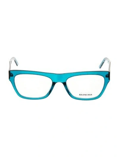 Pre-owned Balenciaga Square Eyeglasses In Blue